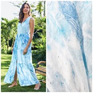 Soft Surroundings‎ Women's Wailana Full button Front Dress Size Small
